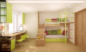 Etagenbett mit Treppen