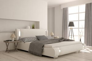 Bett mit Stauraum