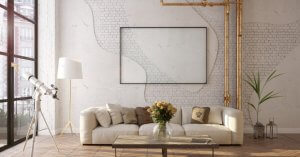 Wohnzimmer im Loft-Stil