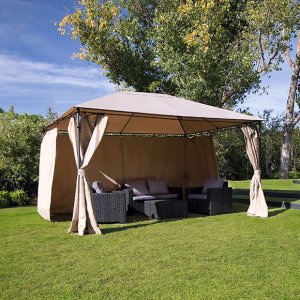 Pergola in beige