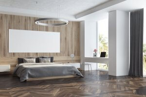 Minimalistisches Schlafzimmer
