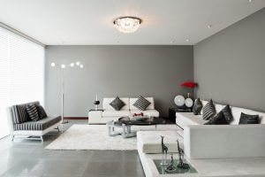 Graues Wohnzimmer