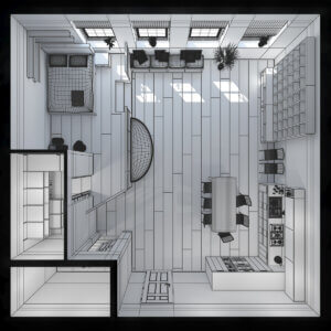 Plan eines Mini-Hauses