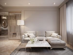 Graues Wohnzimmer