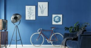 Blaue Wand