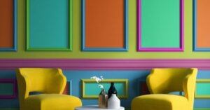Bunte Wand
