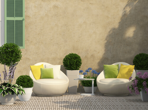 Sitzecke im Garten