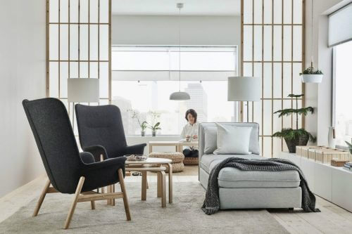 Das Modell VEDBO würde gut in ein Wohnzimmer mit modernem Dekor passen.