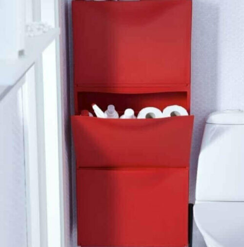 Während TRONES ursprünglich zur Aufbewahrung von Schuhen verkauft wurde, kannst du es, dank der IKEA-Hacks, jedoch auch zur Aufbewahrung von Büromaterialien, Werkzeugen oder Toilettenartikeln verwenden