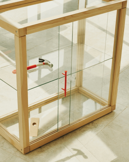 Durchsichtige Vitrine von Ikea