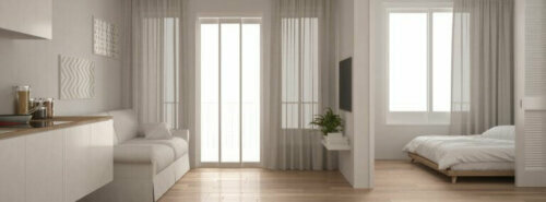 Kleines Apartment mit offenem Wohnraum