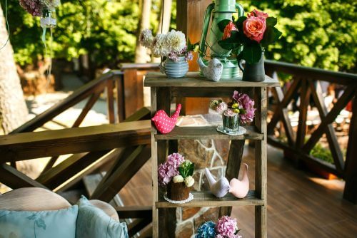 Dekorative Leitern - Eine tolle Deko-Idee für die Terrasse