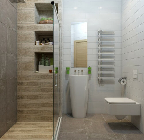 Moderne Dusche