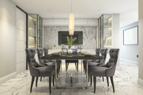 Rechteckige Esstische nutzen den verfügbaren Platz gut aus