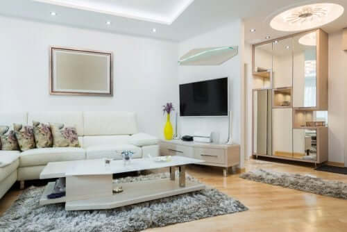 Designer-Wohnzimmer - Linien