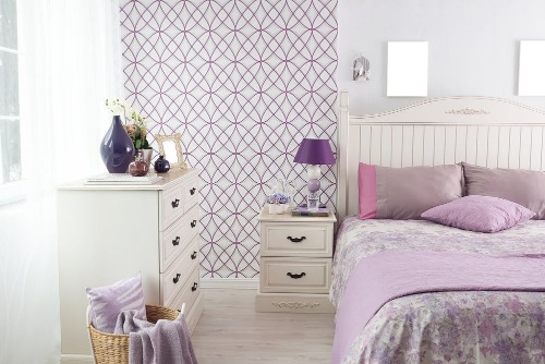3 brillante Ideen, um ein Zimmer in Lila zu dekorieren