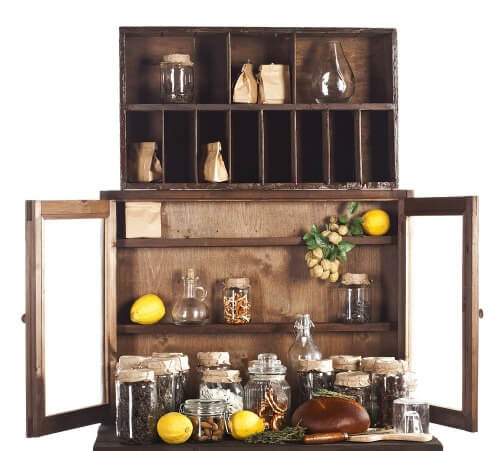 Küchenschrank im Vintage-Look