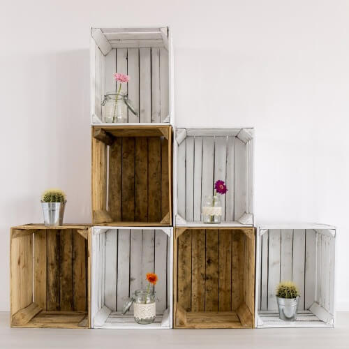Holzkisten für mehr Ordnung in der Wohnung